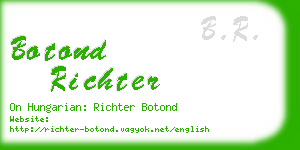 botond richter business card